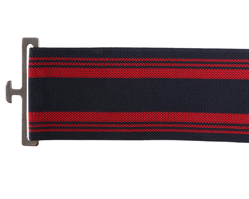 Elastic Rug Surcingle - Navy Red