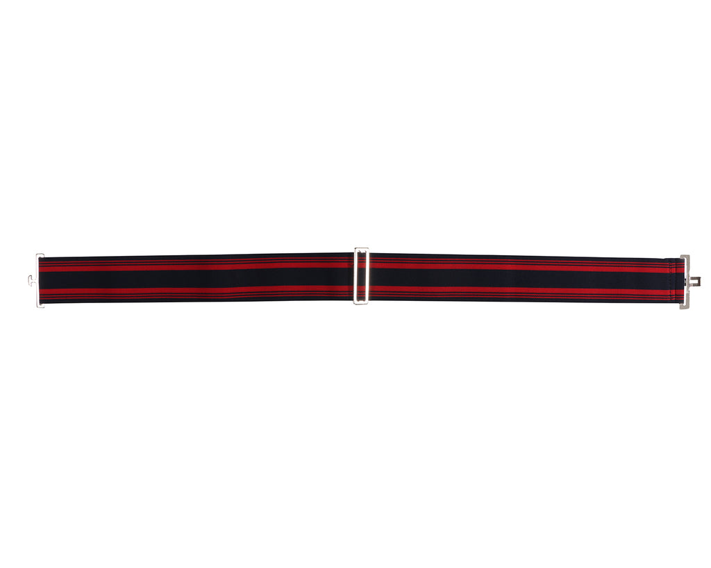 Elastic Rug Surcingle in Red & Navy - Fully Adjustable