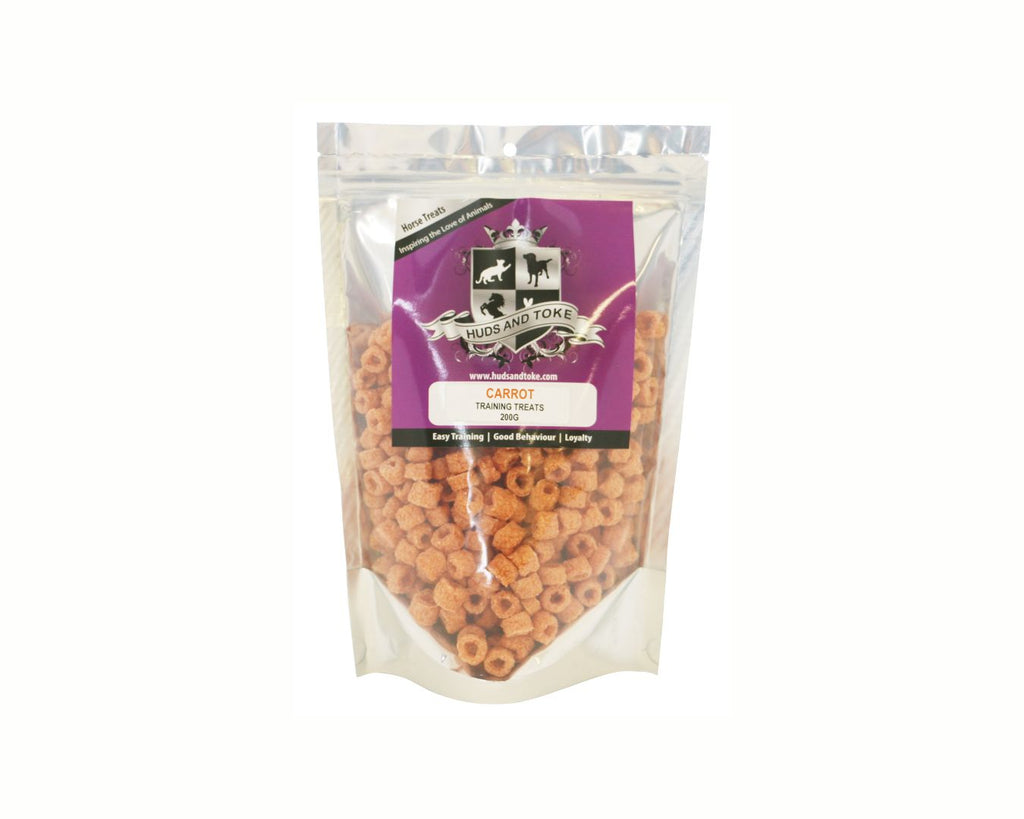 Carrot Training Treats 200g. Crunchy and delicious horse training treats made with oats, carrot, and wheat. Australian-made with high-quality ingredients. Shop at Greg Grant Saddlery Outlet for top-notch equestrian essentials.