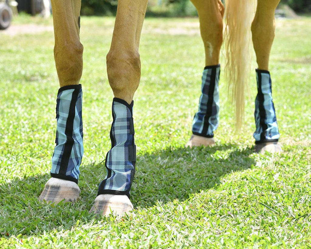 Kool Master PVC Mesh Fly Boots Turquoise - Set of 4