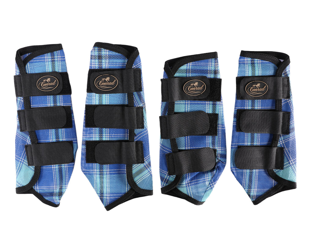 Conrad PVC Mesh Fly Boots - Set of 4