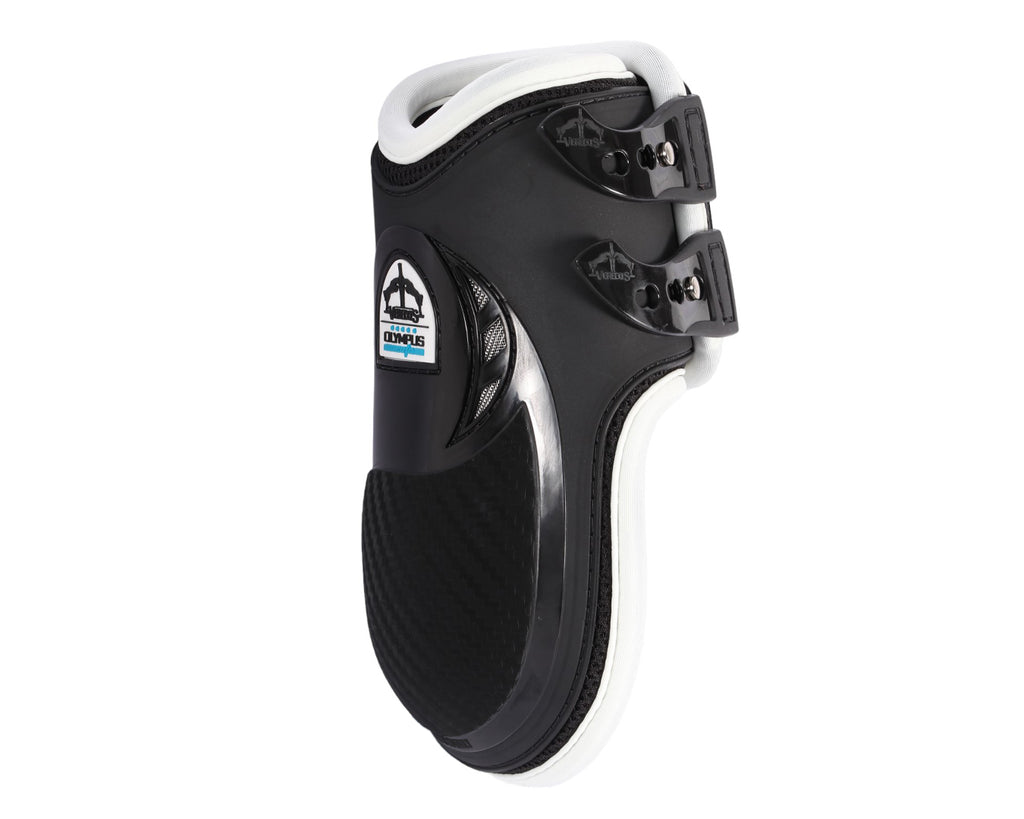 Veredus Olympus Boots - double density fetlock boots with EVA foam for added protection. Anatomically shaped shell, elastic straps, and quick-release tip. Sold in pairs.