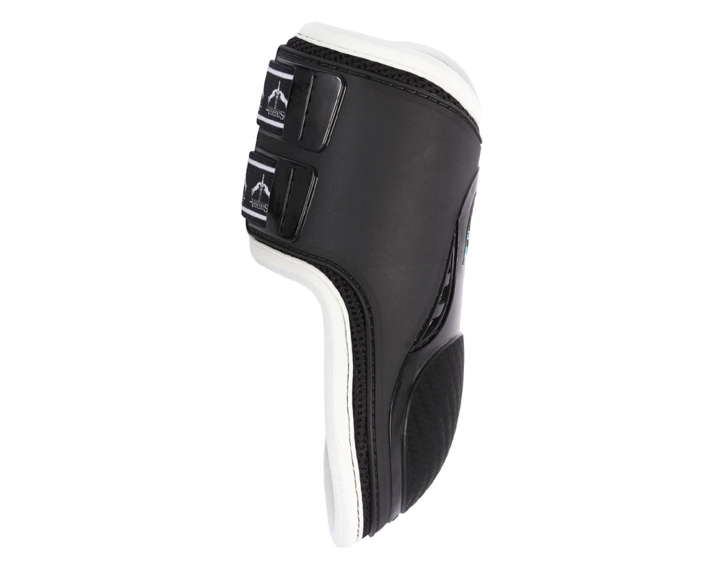 Veredus Olympus Boots - double density fetlock boots with EVA foam for added protection. Anatomically shaped shell, elastic straps, and quick-release tip. Sold in pairs.