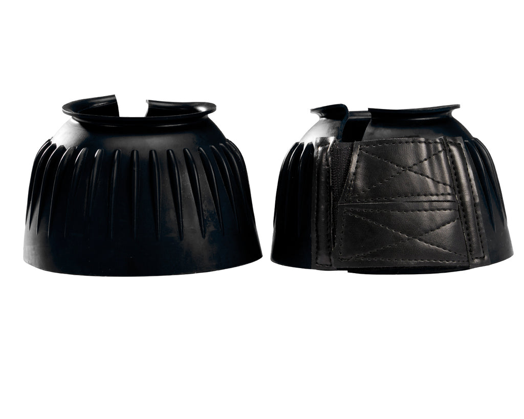 Ribbed Bell Boots with Double Velcro