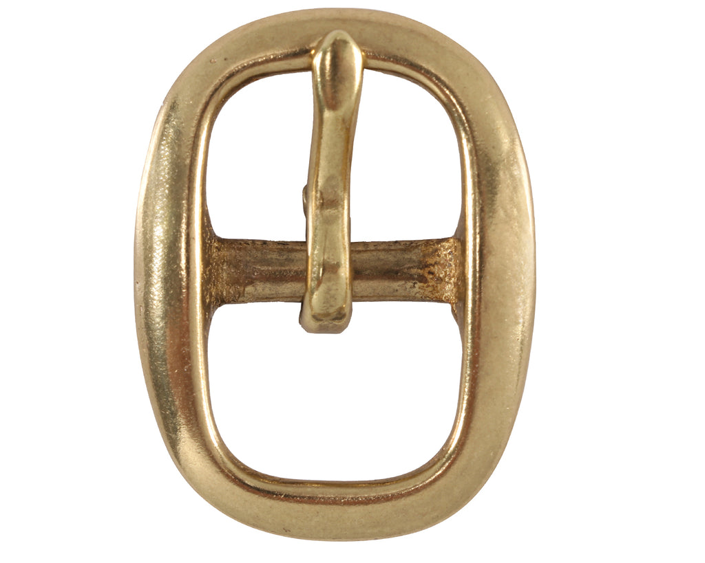 Polished Brass Swage Bridle Buckles - highest quality solid Brass Buckles for bridle and harness making