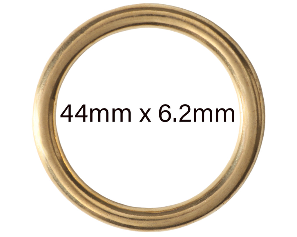 Brass Harness Rings - 44mm x 6.2mm