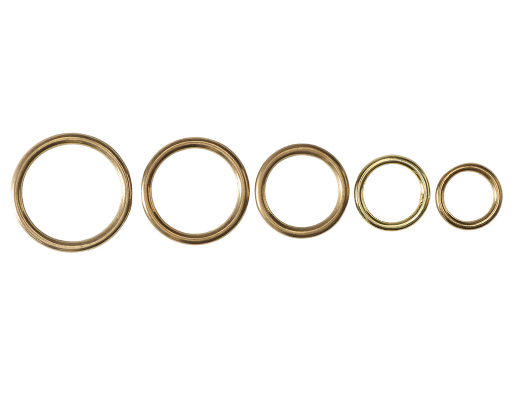 Brass Harness Rings in assorted sizes