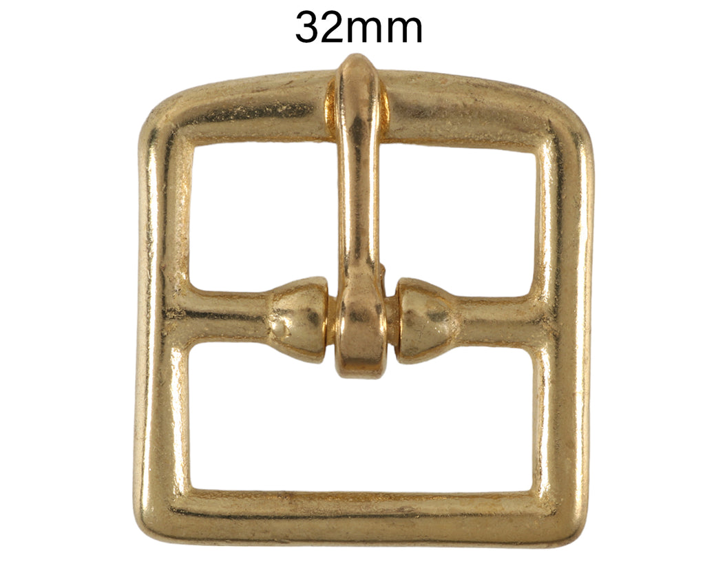 Solid Brass Stirrup Leather Buckle 32mm
