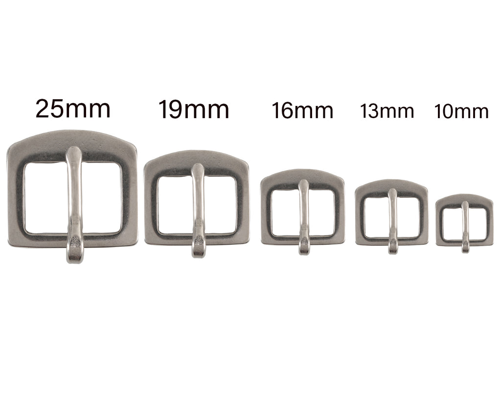 Stainless Steel Inlet Buckles - available in 25mm, 19mm, 16mm, 13mm, 10mm