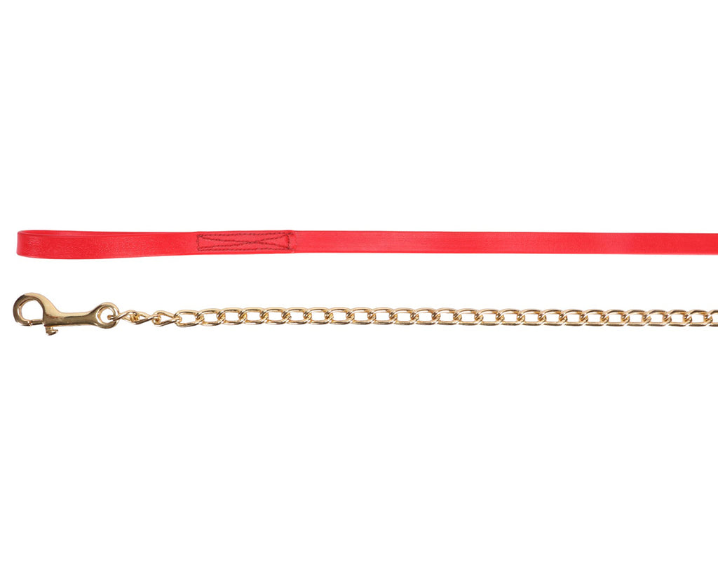 Horse Sense 3/4" PN Lead With Brass Chain, a durable and comfortable lead for horses. The lead is made by Horse Sense, a renowned Australian brand specializing in PVC Strap Goods for the Equestrian Industry since the 1980s. The lead measures 2.4 meters in length and features a 3/4" width for a secure grip. Its exceptional strength and durability surpass traditional leather leads, ensuring long-lasting performance. 