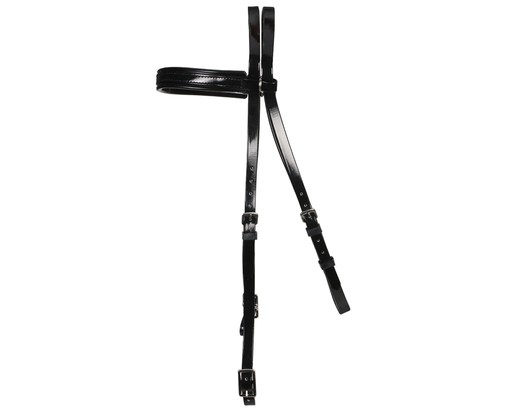 Horse Sense Y-Line Pony Club Bridle Head - Black/Black