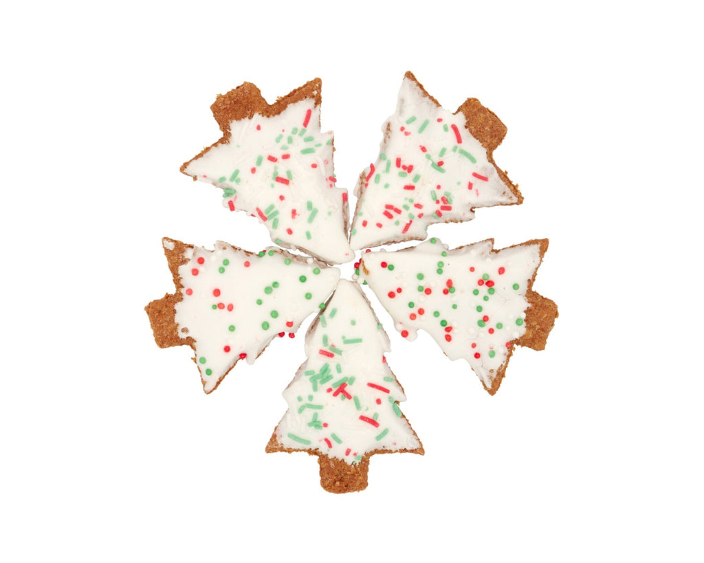 Celebrate the holiday season with the Huds & Toke Pony Xmas Tree Gift Box, featuring cute Christmas tree-shaped gourmet pony treats perfect for gifting to your pony or rider friends, containing 5 delicious molasses biscuits with sugary icing and festive sprinkles for a delightful and crunchy treat for all ages of horses and ponies.