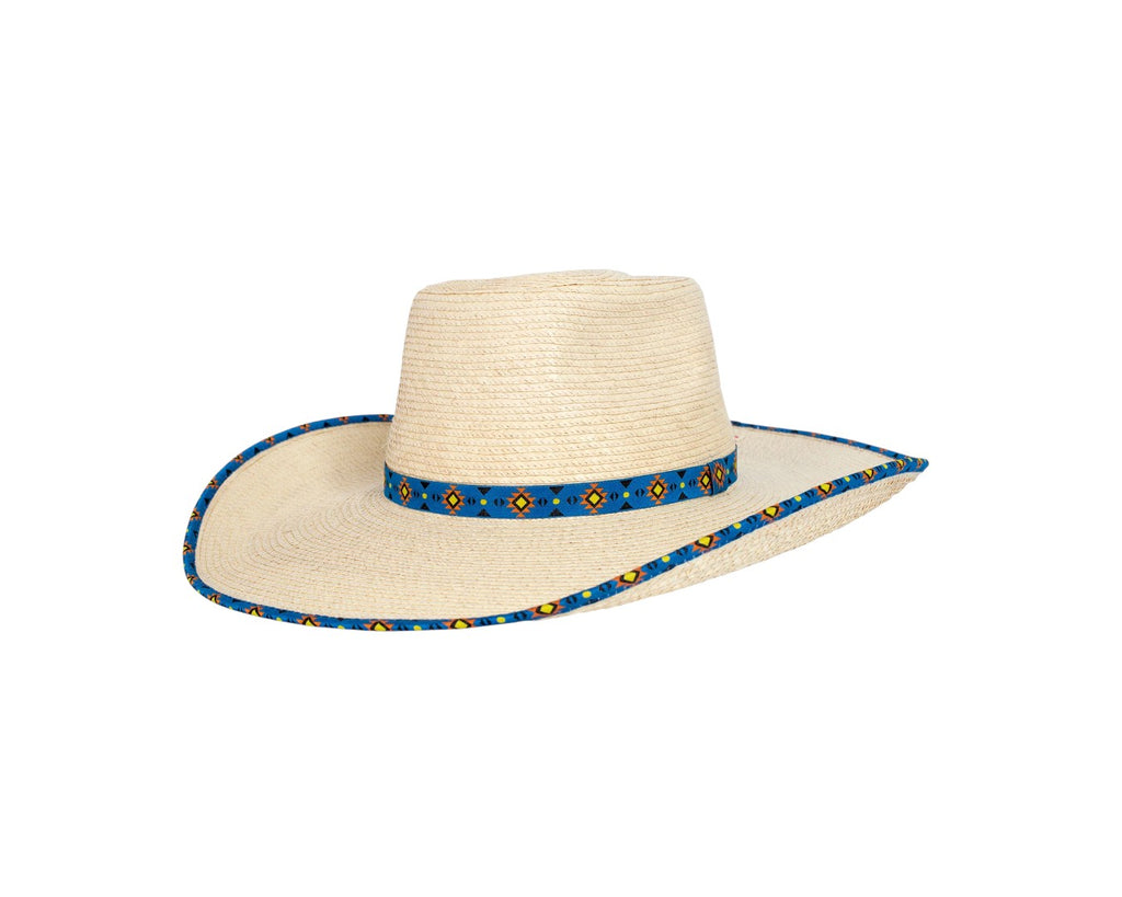 Sunbody Ava Hat - Blue Aztec Sunrise