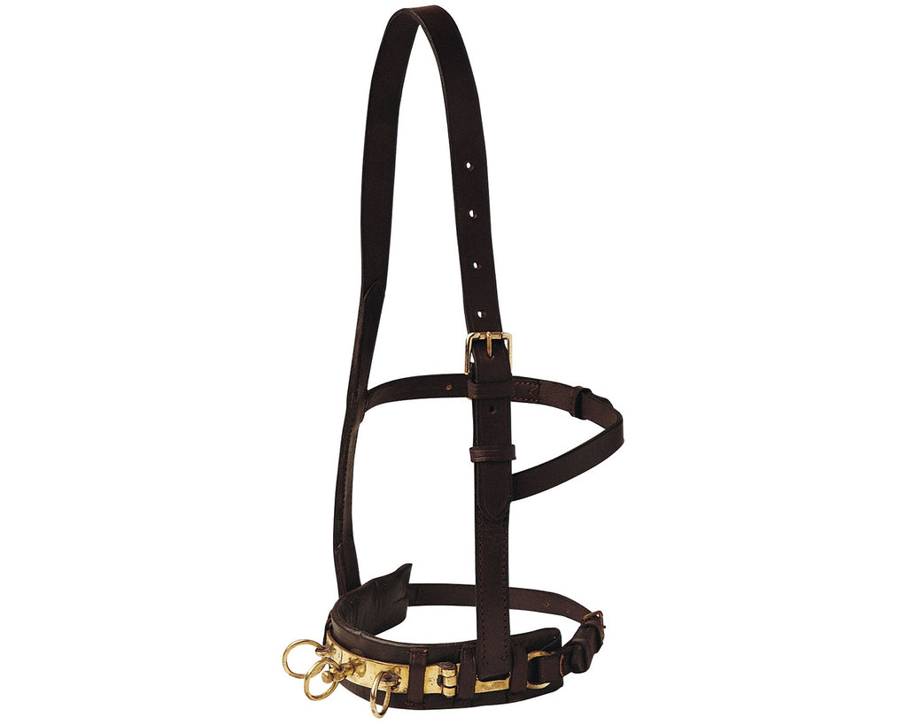 STC Leather Lunge Cavesson - Heavy-duty and durable horse training equipment made of fine quality leather