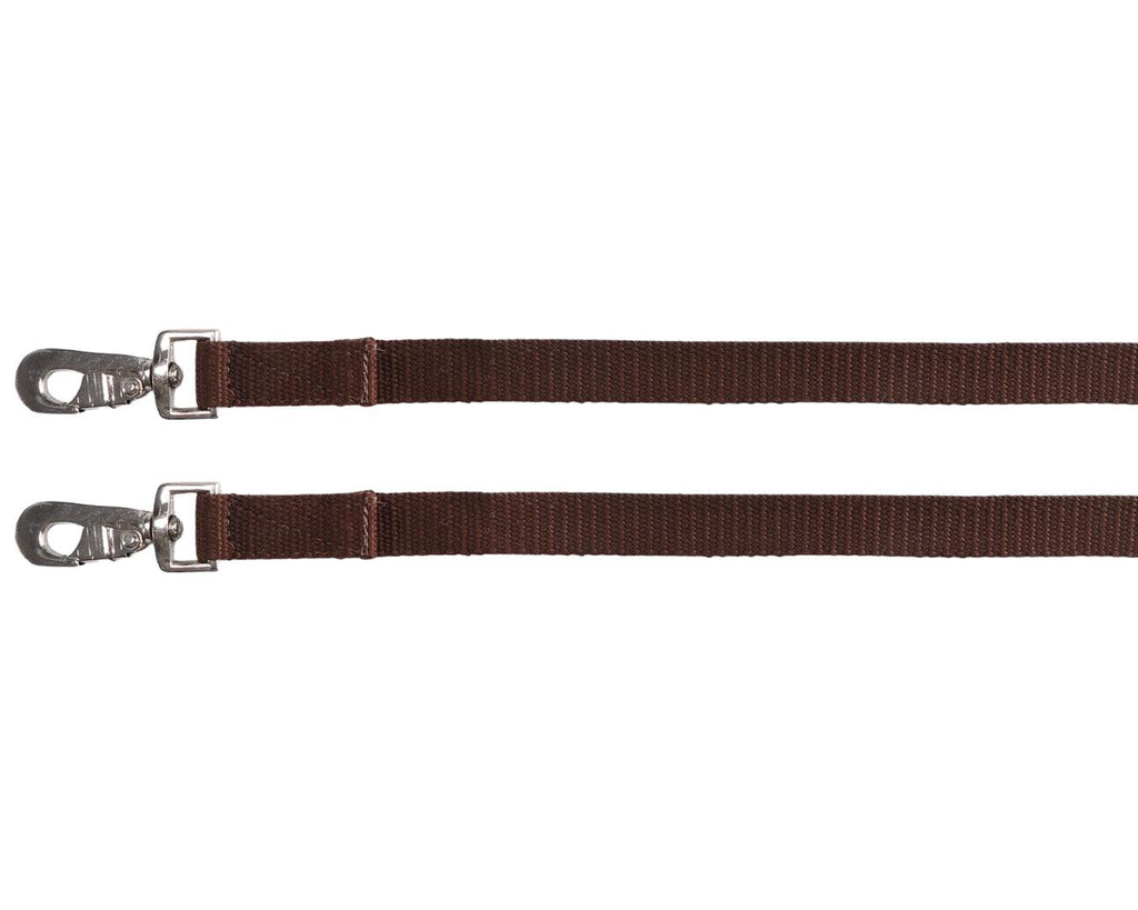 Polyester Web Driving Reins - Brown