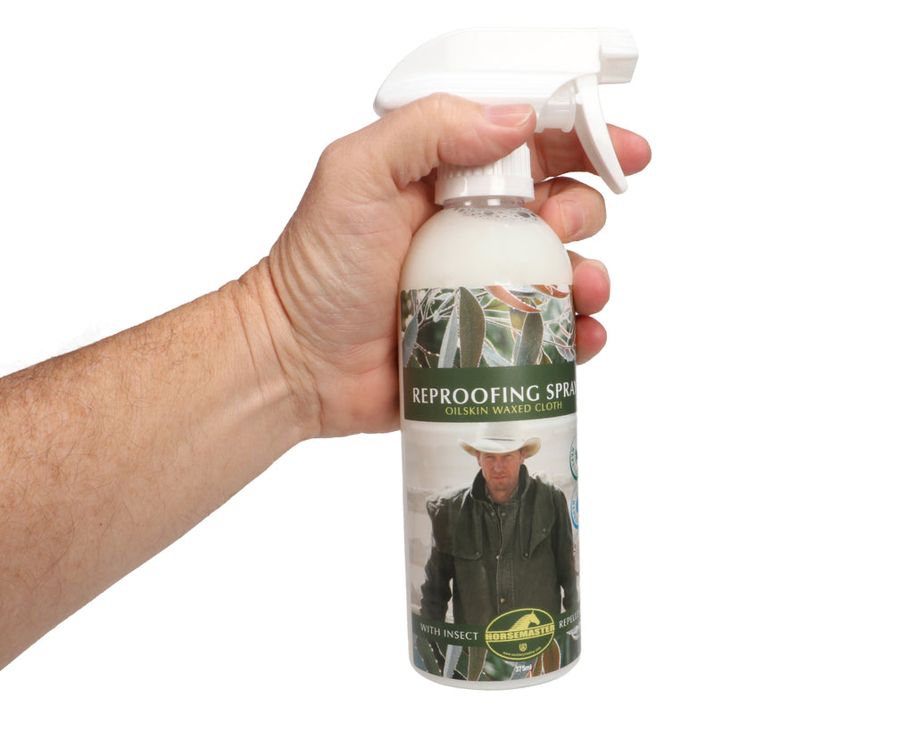 Horsemaster Oilskin Re-Proofing Spray with Insect Repellent