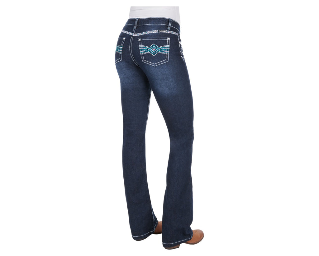 Pure Western Indiana Relaxed Fit Jean - bootcut, stretch, mid-rise