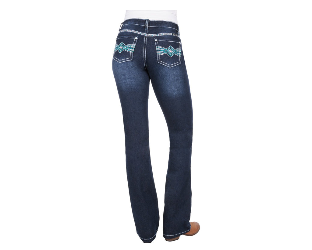Pure Western Indiana Relaxed Fit Jean with 36" Leg perfect for everyday wear, riding and out wear