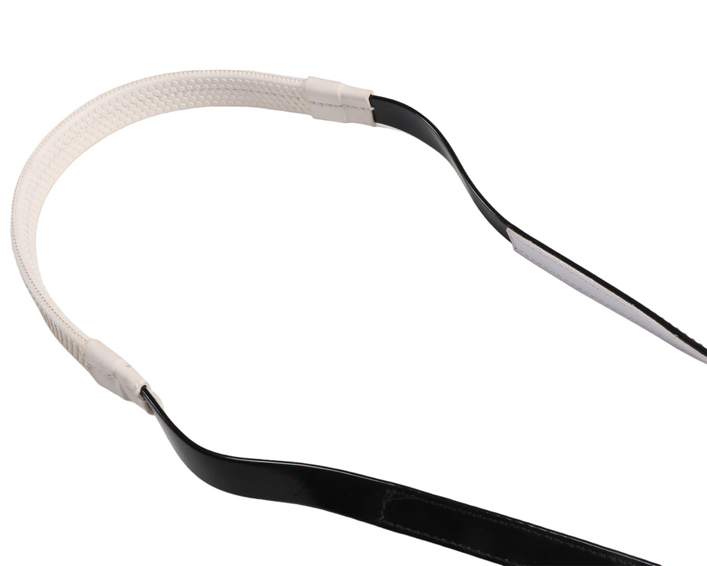 Horse Sense Polocrosse Rein, black & white