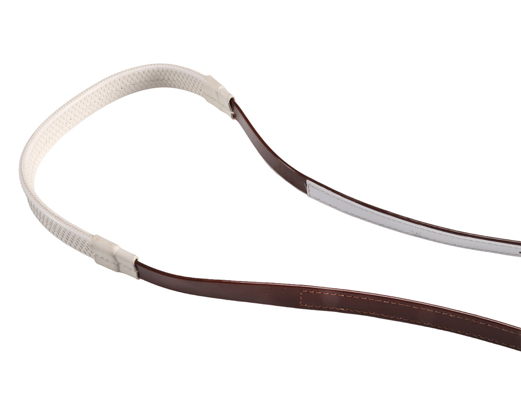 Horse Sense Polocrosse Rein - Brown/White