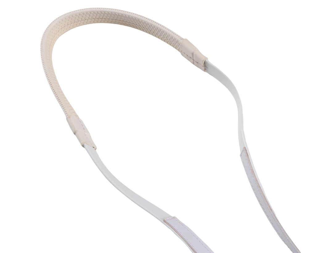 Horse Sense Polocrosse Rein - White/White