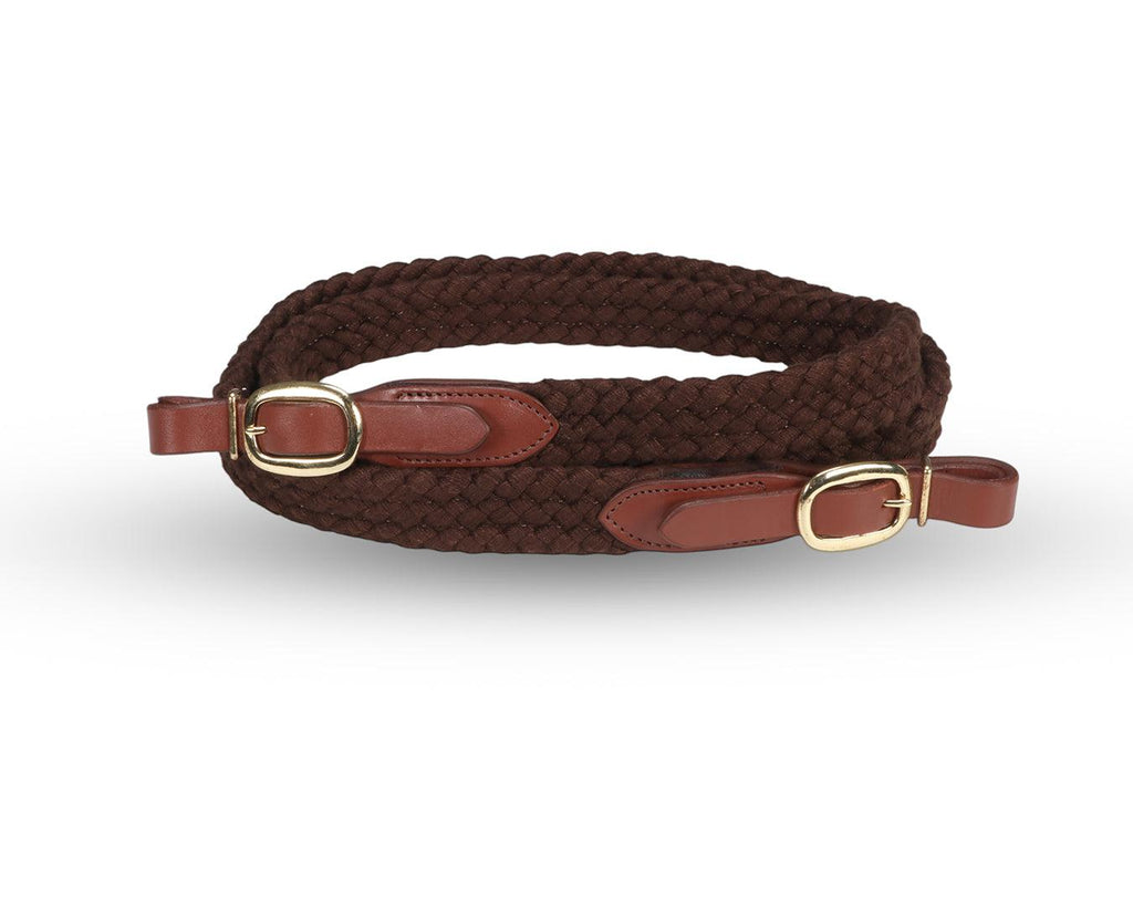 Cottonfields Polocrosse Rein - 5'2" long, brown