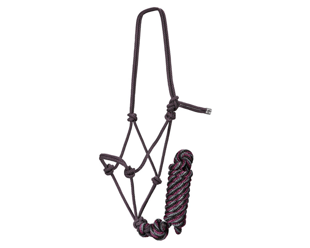 A Professional's Choice Rope Halter & Lead set, featuring a durable nylon rope halter and a ten-foot matching lead.