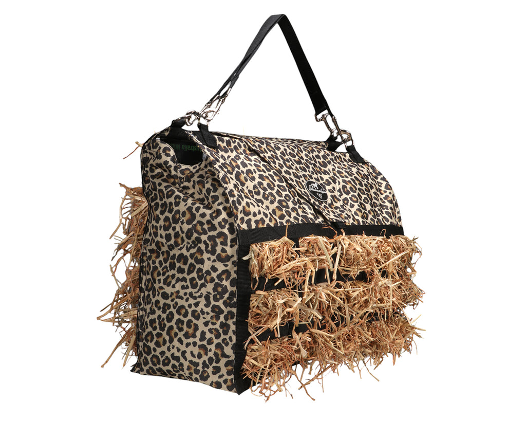 Professionals Choice Medium Feed Hay Bag - Cheetah Print