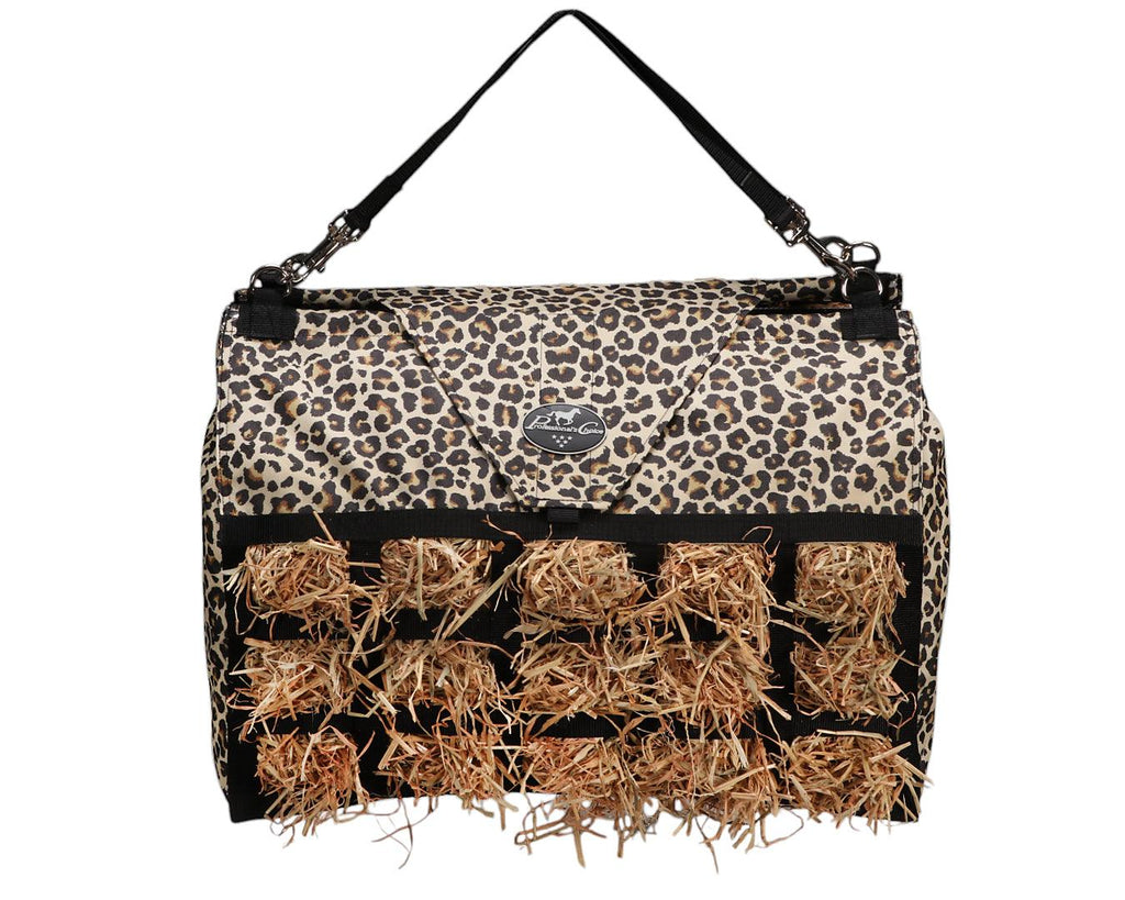 Professionals Choice Medium Feed Hay Bag - Cheetah Print
