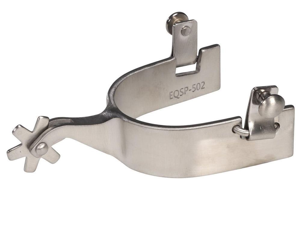 Professional's Choice Equisential 1" Spurs 6pt Rowel - Silver
