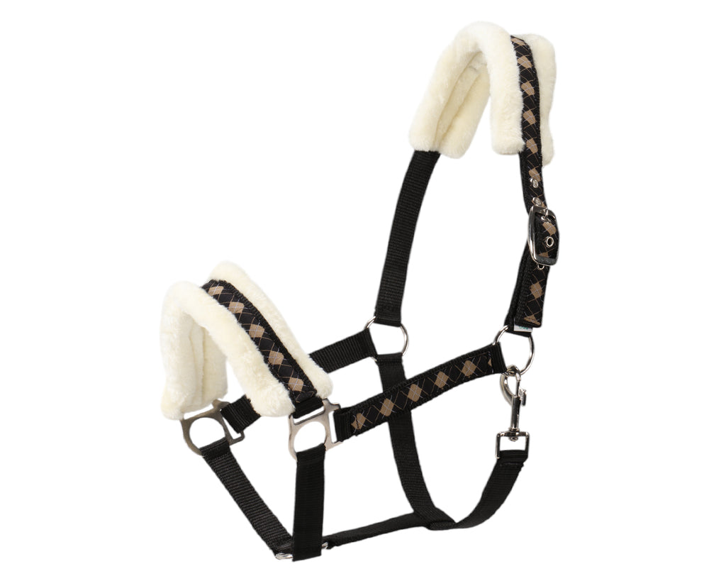 Rancher Fleece Lined Check Halter