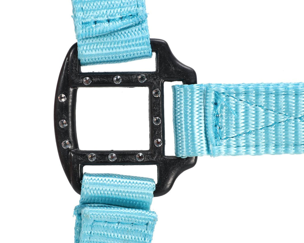 Rancher Halter in Electric Blue w/Black Diamonte Detail