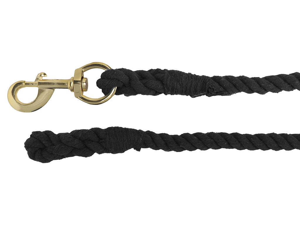 8' Polycotton Lead Rope - 5/8 inch in Black