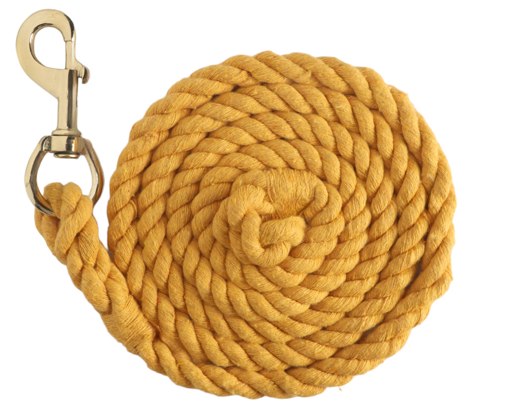 STC 7' Poly Cotton Lead Rope ½" - Gold