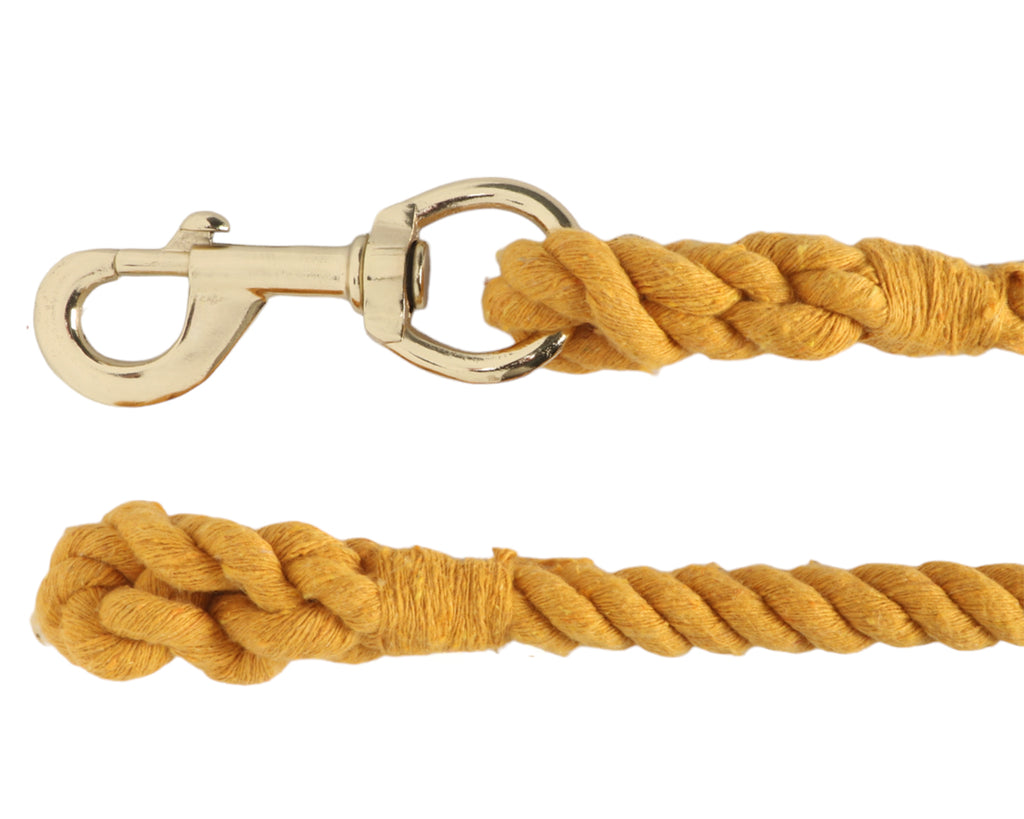 STC 7' Poly Cotton Lead Rope ½" - Gold