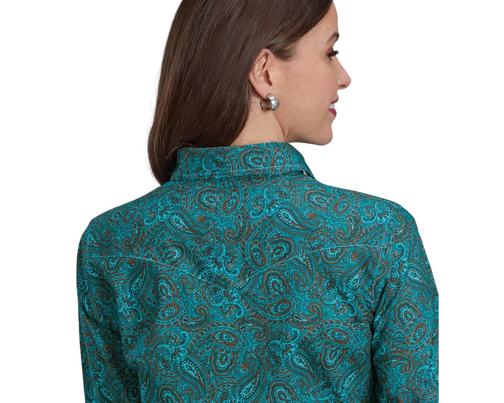 Roper Amarillo Women's Print Shirt - Green