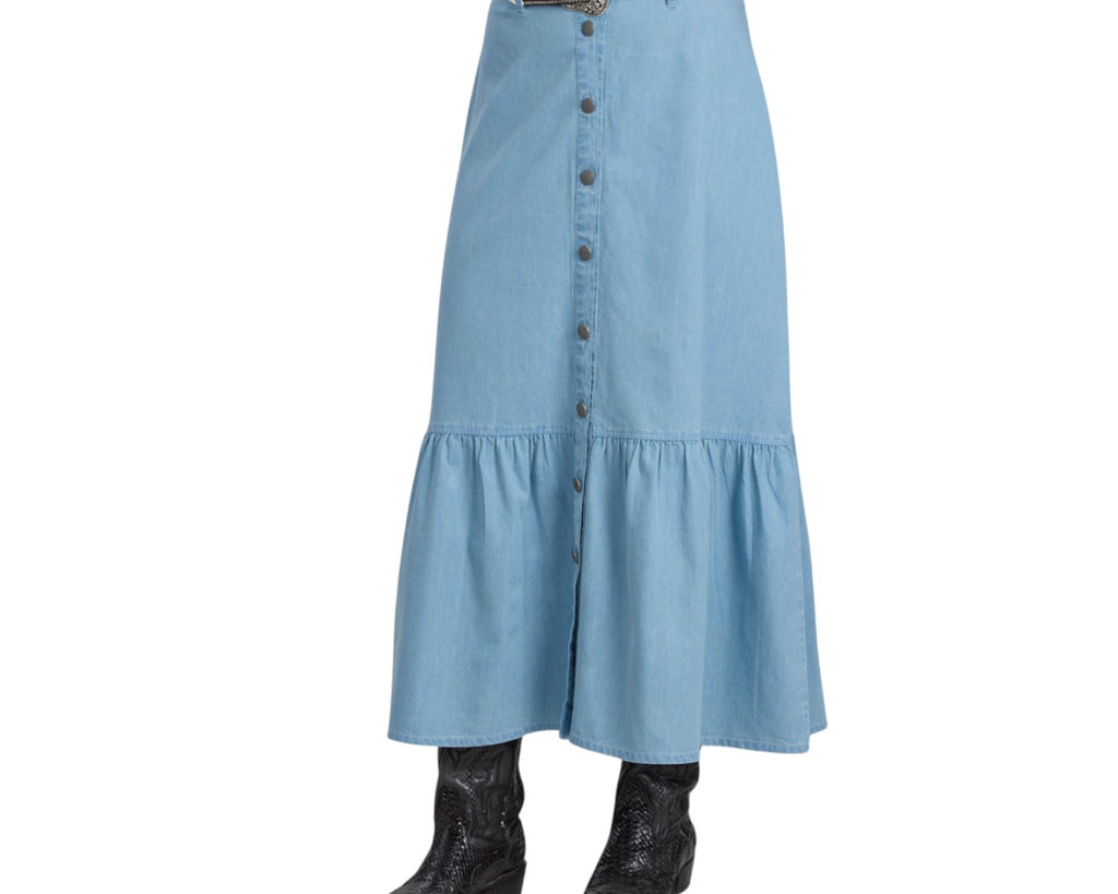 Roper Studio West Denim Maxi Skirt