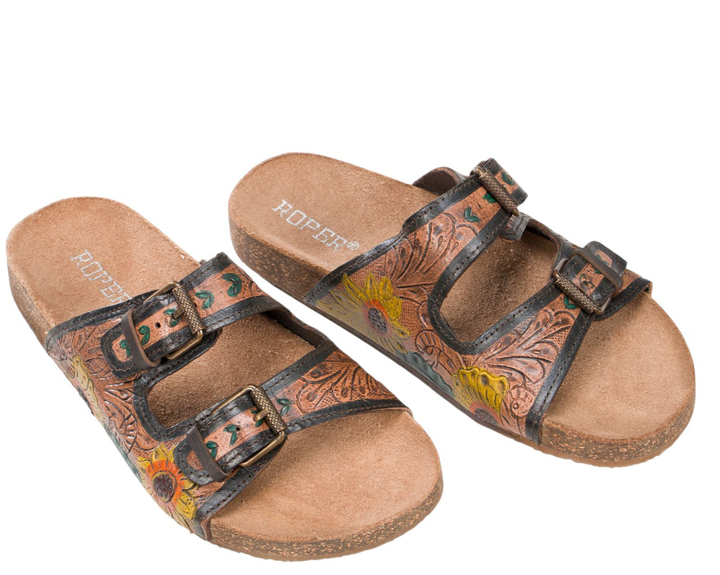 Roper Women's Desiree Tooled Sandals