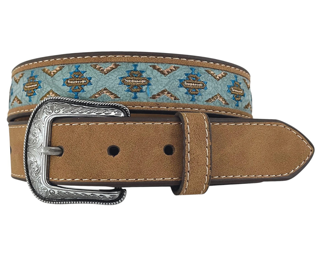 Roper Boys Manmade Leather Belt - Aztec Embossing