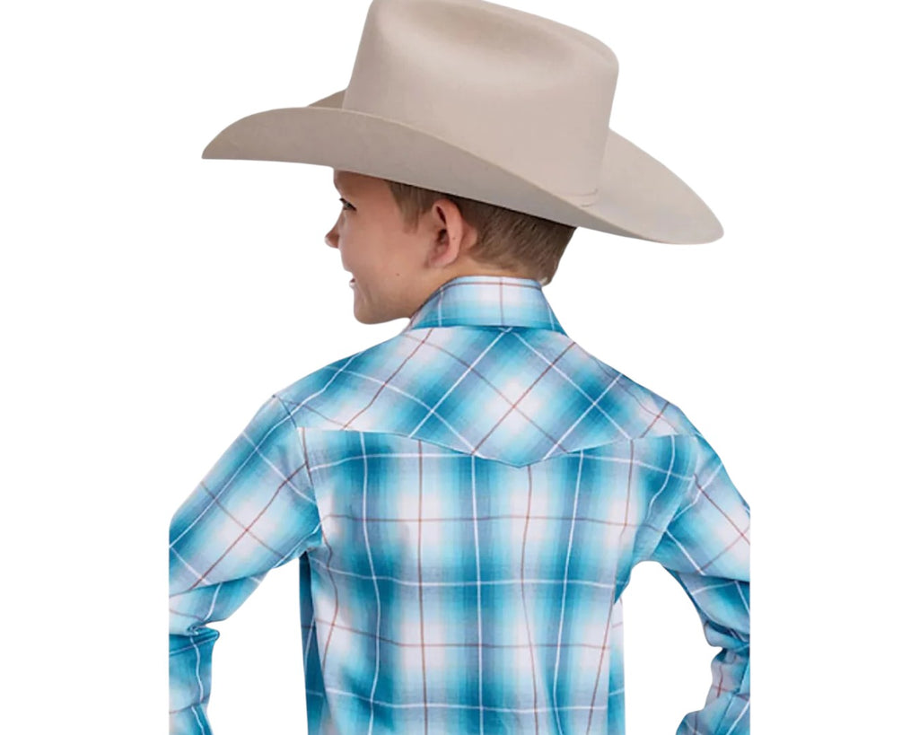 Roper Boys Amarillo Collection Shirt - Blue