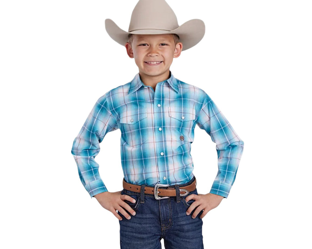 Roper Boys Amarillo Collection Shirt - Blue