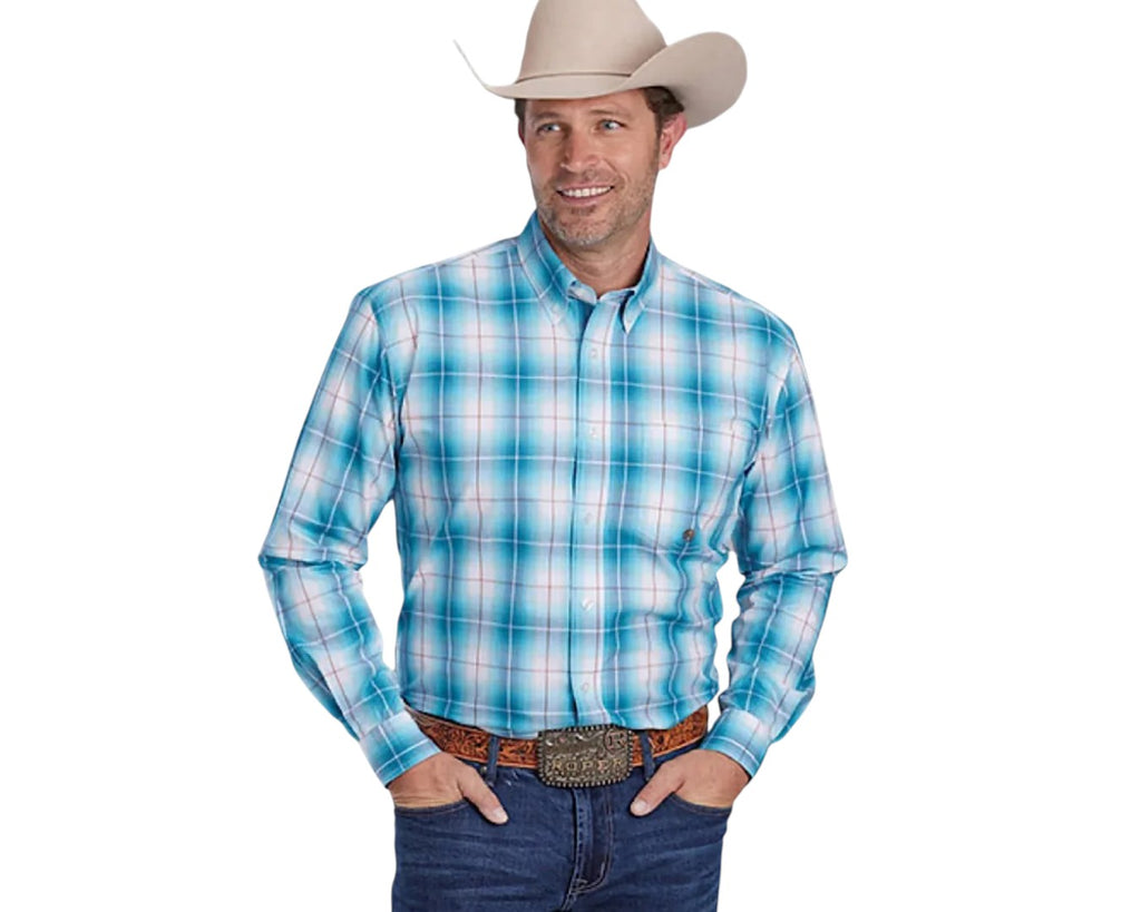 Roper Men's Amarillo Collection Shirt - Blue