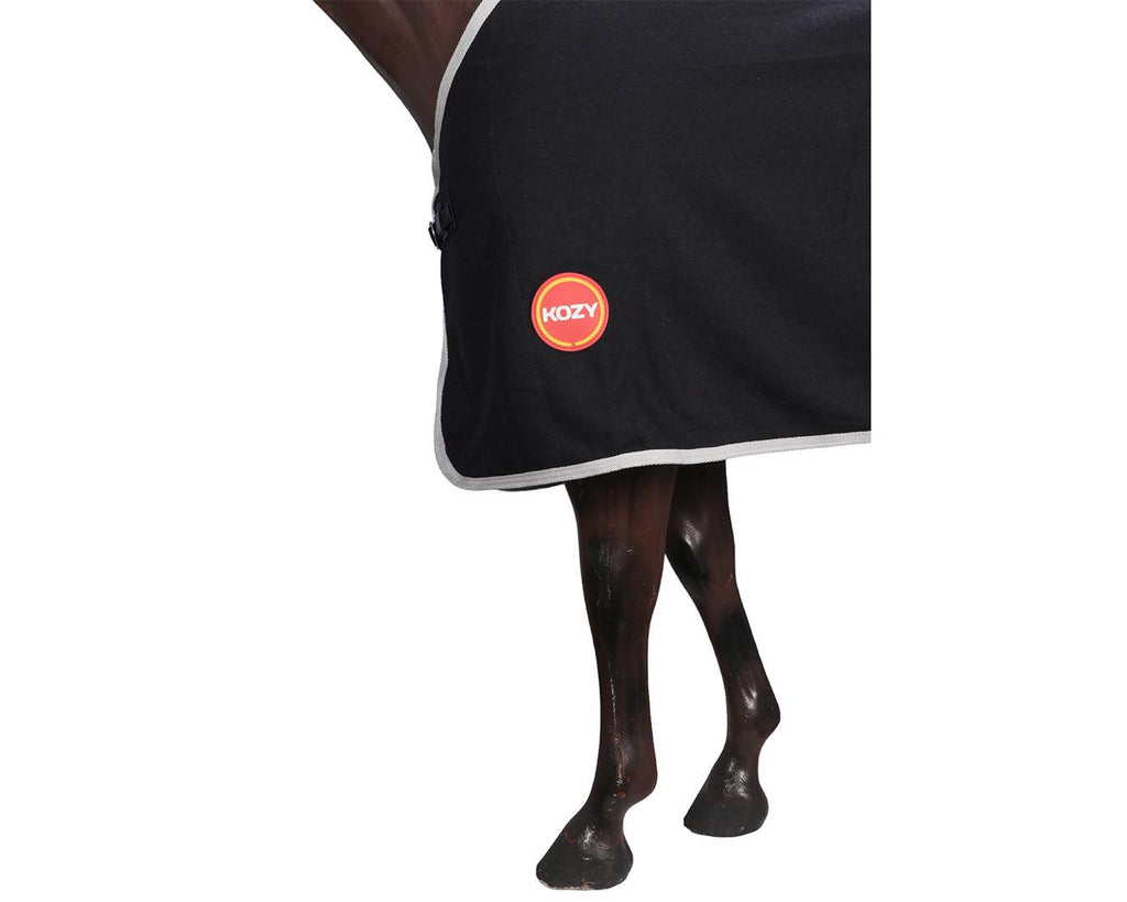 Kozy 450GSM Kersey Wool Rug in Navy/White Colouring