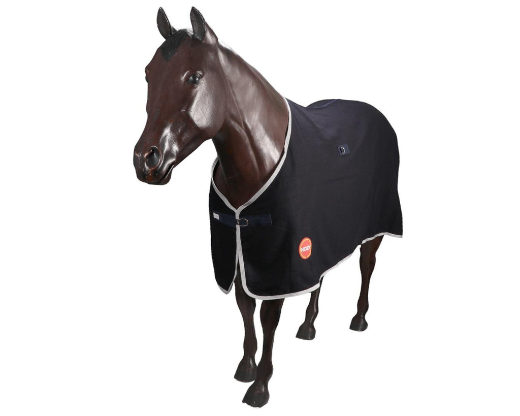 Kozy 450GSM Kersey Wool Rug in Navy/White Colouring