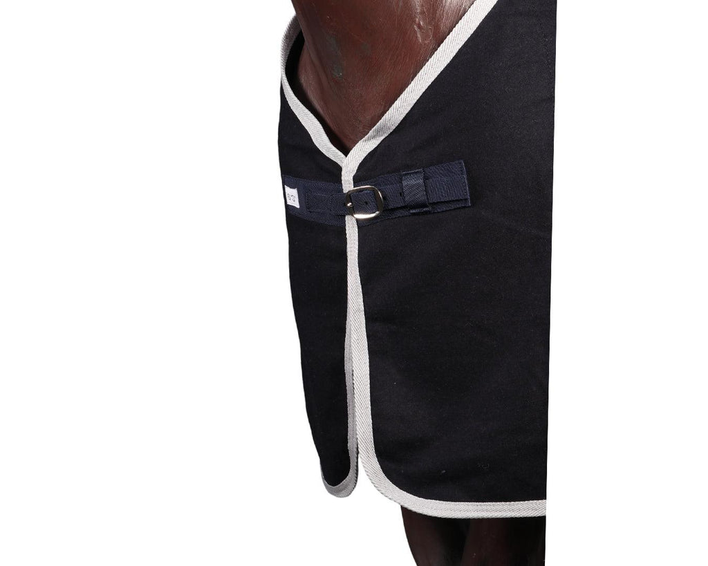 Kozy 450GSM Kersey Wool Rug in Navy/White Colouring