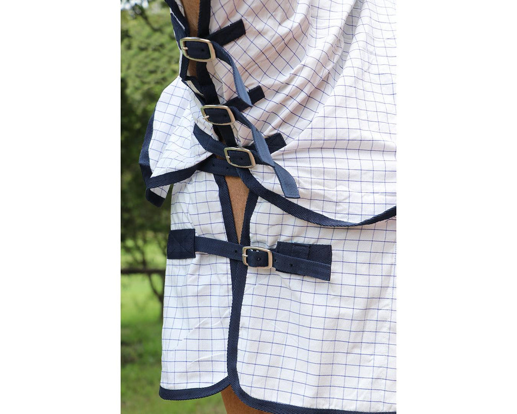 GG Australia Tear-Stop Horse Rug Combo - White/Navy