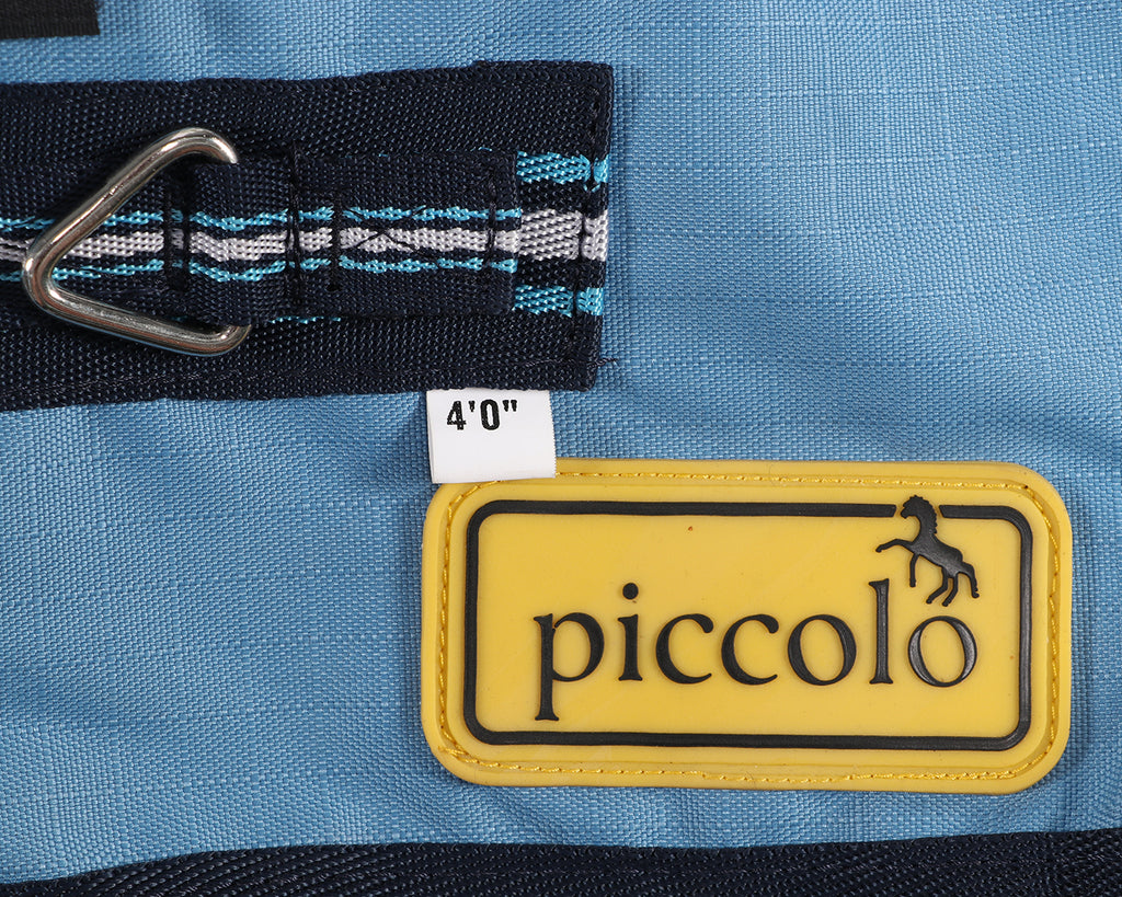 Piccolo Mini 600d Turnout Rug in Navy/Baby Blue