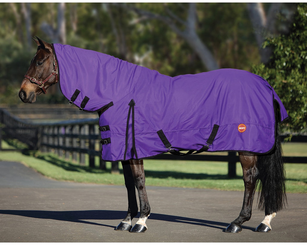 Kozy 600D Lite Rainsheet Horse Rug Combo - Tough Ripstop fabric, deep shoulder gussets, storm cover tail flap.