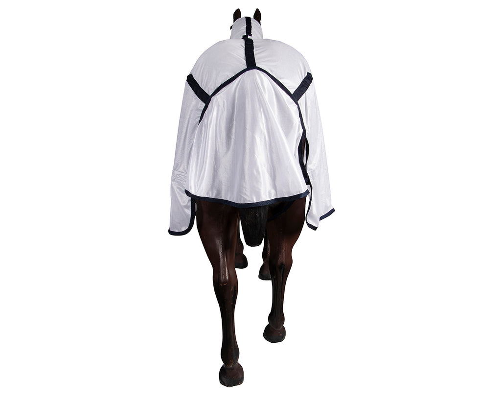 Fighting a never-ending battle protecting your horse from annoying summer bugs? The Fly Sheet Combo by Kool Master delivers superior protection from summer insects. Made from a strong, breathable nylon, this material is renowned for its durability and elasticity. Nylon is also stain-resistant, mould-resistant and easy to clean