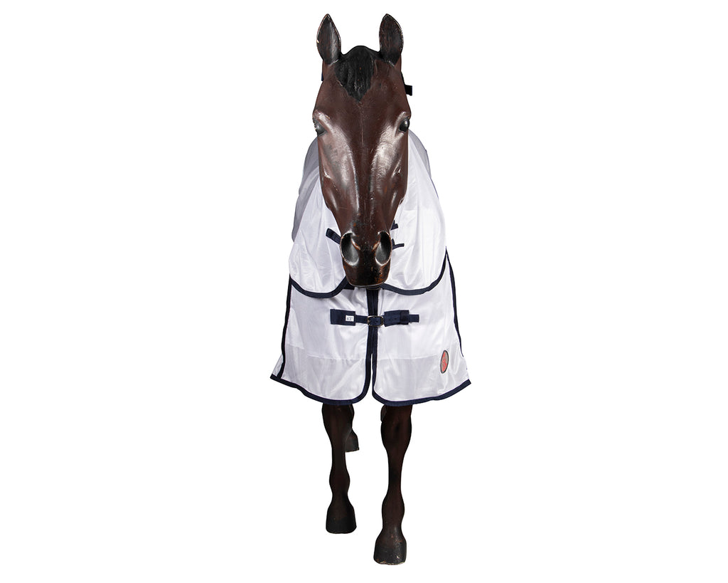 Fighting a never-ending battle protecting your horse from annoying summer bugs? The Fly Sheet Combo by Kool Master delivers superior protection from summer insects. Made from a strong, breathable nylon, this material is renowned for its durability and elasticity. Nylon is also stain-resistant, mould-resistant and easy to clean